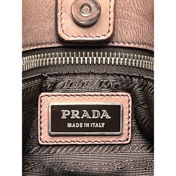 Prada Ombre Leather Tote Bag Brown Gradient Large Satchel Shoulder Bag - Picture 3 of 16